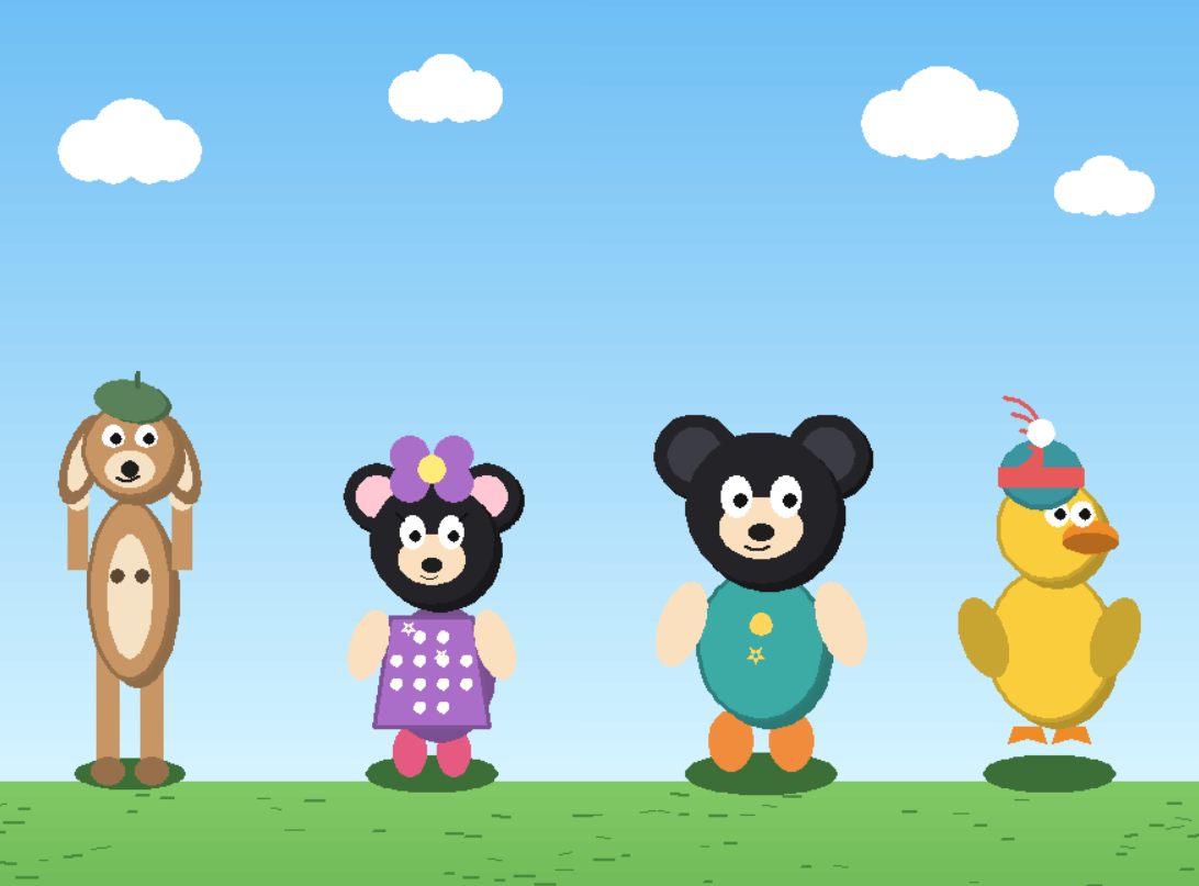 Animal friends code art